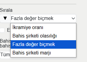 benzer Bahis Sıralaması